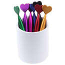 1PC 0.5mm Colorful Cute Heart Ballpoint Pens School Office Supplies Black I_JC3C