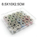 1 Box Metal Bobbins With 20 colors Sewing Machine Spools Yarn Sewing Spool DIY