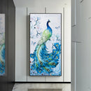 Peacock Diamond Painting Embroidery 5D Full Round Drill DIY Animal Picture A