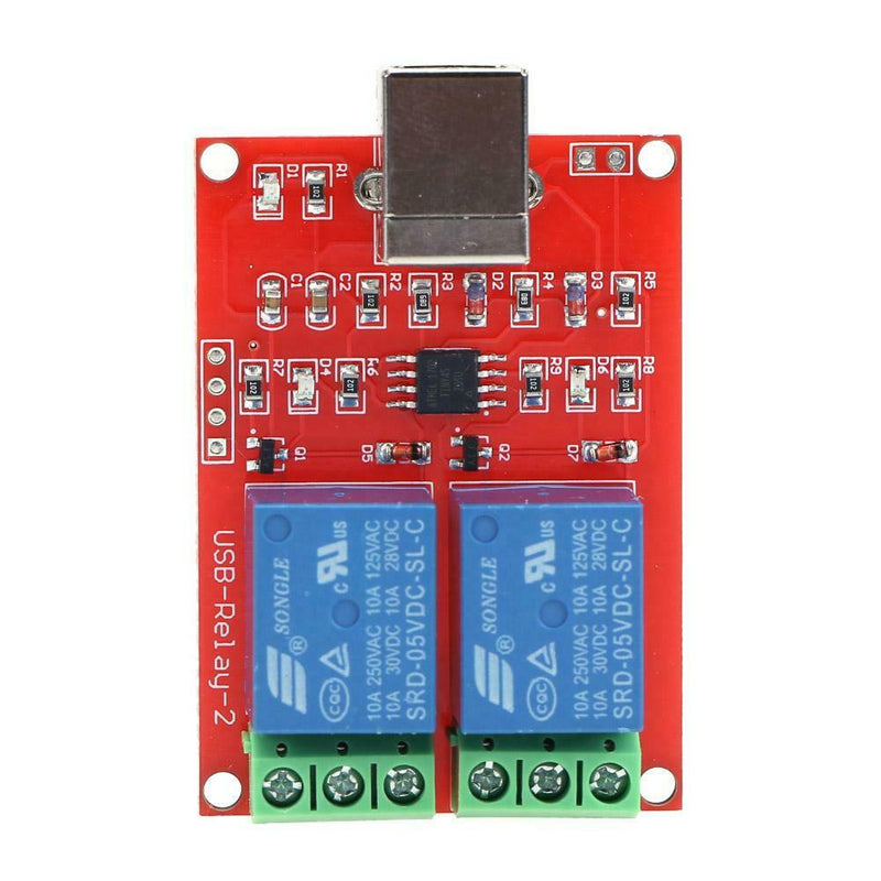 5V 2 Channel Driver-Free USB Smart Control Switch Relay Module for PC