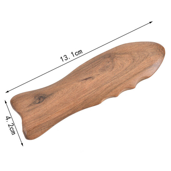 1PC Fragrant Wood Scraping Board Fish-shaped Wooden Scraper Massager Body CSEAU