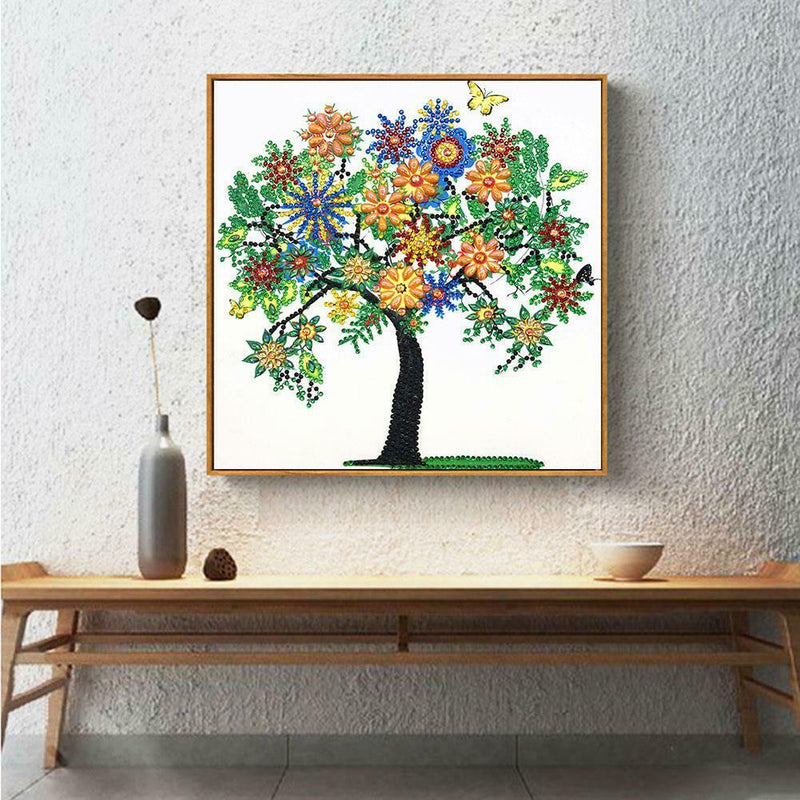 5D DIY Special Shaped Diamond Painting Tree Cross Stitch Mosaic Craft Kits