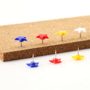 40pcs Push Pins Star Head Thumbtack Notice Board Map Tacks Office School Plastic