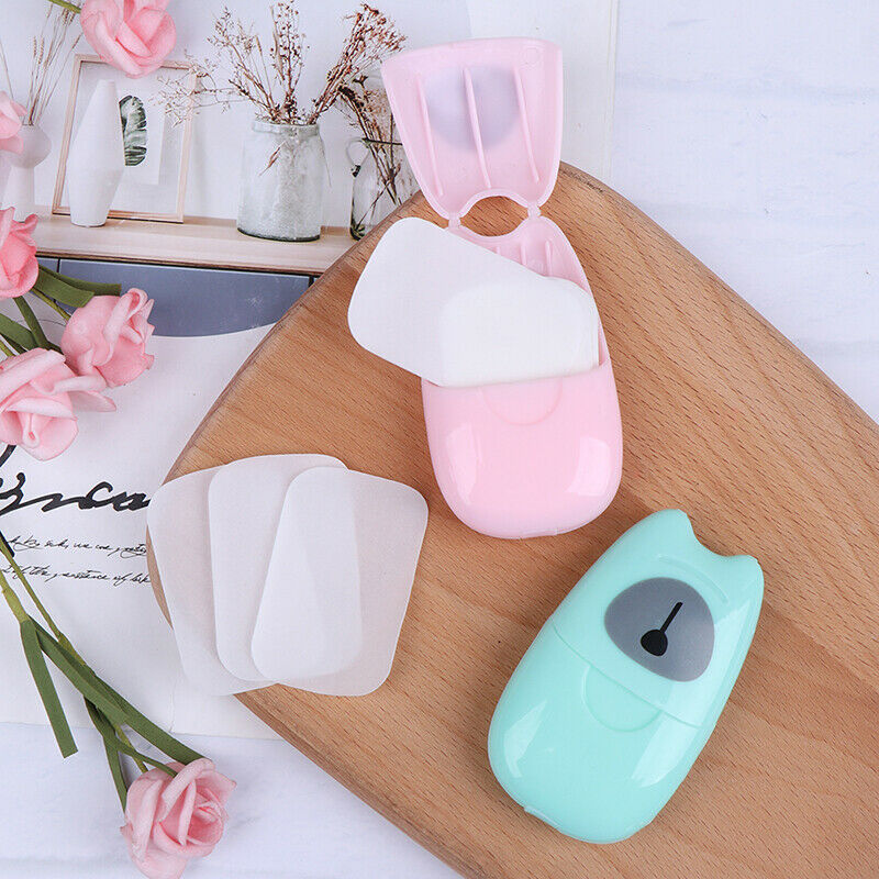 50pcs Portable Disposable Hand Soap Paper Travel Hand Washing Scented TraveY Ew