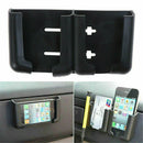 1x Card Cell Phone Holder Stand Cradle Console Bracket Box Black Car Accessories