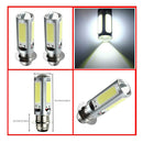 2x H6 P15D-25-1 COB 20W LED Bulb 6000K Super White Fog Lamp Headlights for