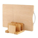 Multifunctional Durable Creative Bamboo Cutting Board Storage Rack Pot Lids