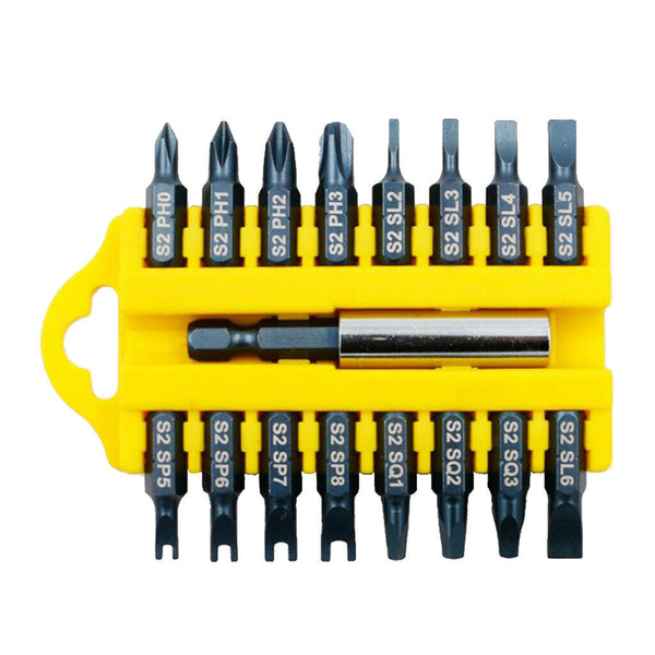 17Pcs Security Tamper Proof Multi-Bit Set Magnetic Holder Screwdriver Bits C