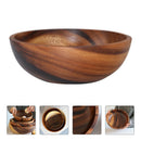 Salad Bowl Practical Durable Wooden Simple Storage Holder Kitchen Bowl CutlY Hn