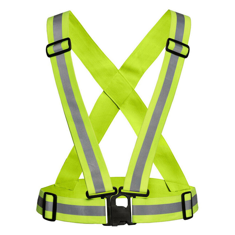 Safety Security Reflective Adjustable Vest Belt Gear Stripe Night Running