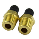 2PC 1/4 Inches Brass + Plastic Air Compressor Tank Fill Valve 300 Psig Max