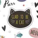 iron on patches cat heat transfer badges washable clothing deco diy applique MO