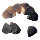 10PCS Guitar Picks Clear Buffalo Horn for Guitar Bass Banjo Practice Supply