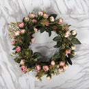 Christmas Flower Wreath Rose Garland With Elegant Best For Home Wall Door A M6K5