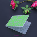 1pc Three Leaves of Grass Plastic Embossing Folder For Scrapbook DIY Album