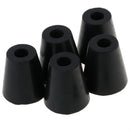 5pcs Round Black Bumpers Pads Rubber Feet, 40x38mm