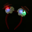 Cartoon Flashing Christmas Headband Light Up Accessories (Santa Claus)