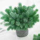 5Pcs 16 Fork Pine Needle Branch Artificial Christmas Tree Home Decor Plant Decor