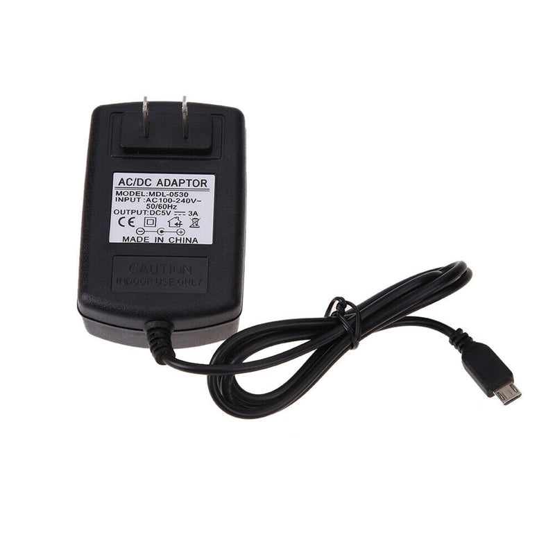 US AC to DC 5V 3A Micro USB Power Supply Adapter for Windows Android Tablet