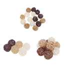 60 Pieces Mixed 3cm Handmade Rattan Wicker Ball Decoration Ornaments Wedding