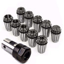 10Pcs Er16 Spring Collet + Motor Shaft 8Mm Extension Rod Holder Cnc Milling