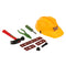Construction Hat With 7Pcs Assorted Tools Kids Halloween Fancy Dress Costume