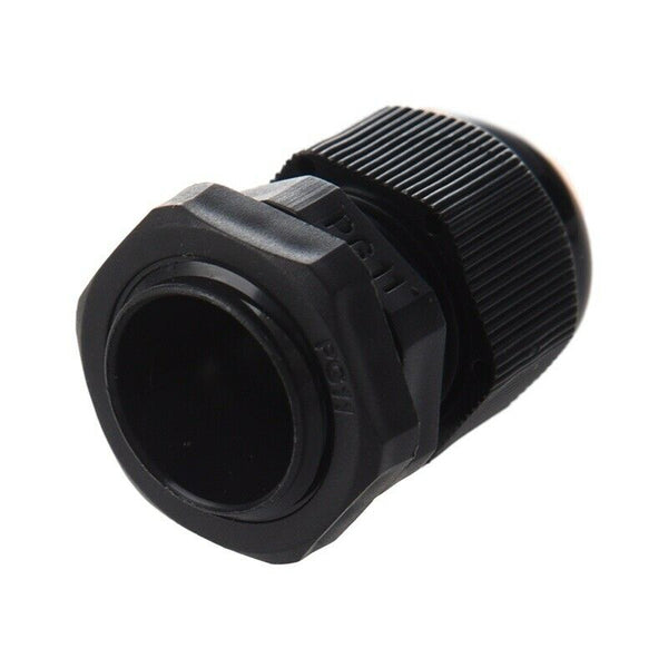 5 Pcs Waterproof PG11 Black Plastic Cable Glands Joints I9H2