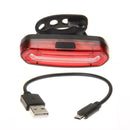 USB Rechargeable COB LED Bicycle Bike Cycling Front Rear Tail Red 4Mode