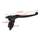 22mm 7/8" Left Handlebar Clutch Lever for Pit Dirt Bike Motorcycle ATV Black