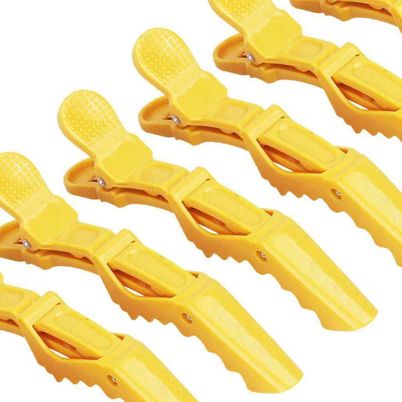 6Pc Non Slip Styling Clips Hair Partition Curling Cutting Alligator Clips
