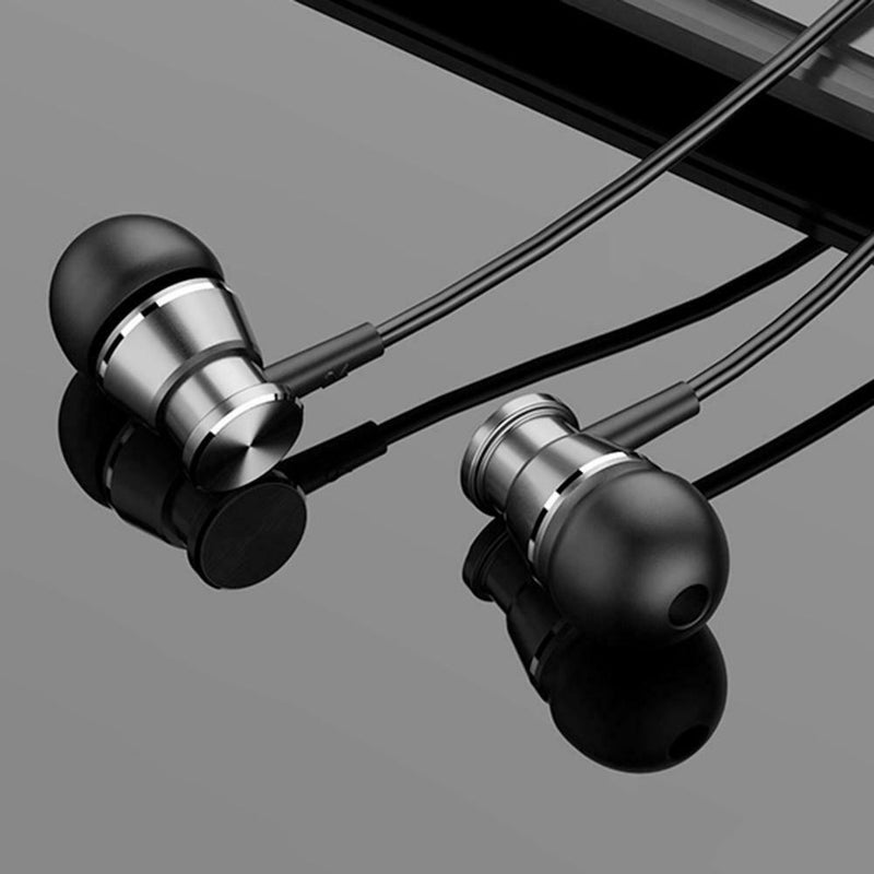 M305 Bass Metal Earphone In-ear Headset HiFi Stereo Earbuds with Microphone