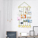 Hanging Photo Display,Diy Pictures Organizer With 25Pcs Wooden Clips 2 Hook X6P3