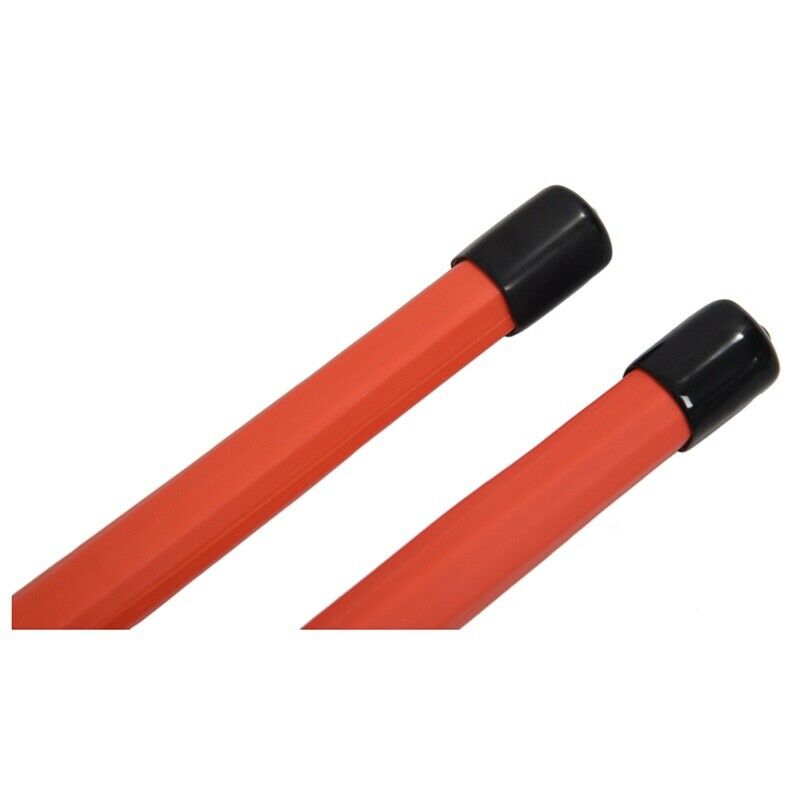 1 Pair 40CM Bamboo Rod Drum Brushes Sticks for Jazz Folk Music (Red)