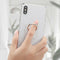 Universal transparent mobile phone finger ring holder stand random