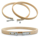 Brand New Set Of 7 Pack Embroidery Bamboo Hoop,7 Sizes Round Cross Stitch H