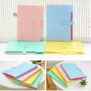 5 Pockets Plastic Expanding File Folders A4 Letter Size Snap Closure Paper  I5S4