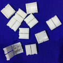 10X Mini 4-PIN RGB Connector Adapter For RGB 5050 LED Strip Solderless 10mm ME