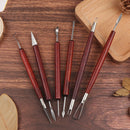 6Pcs Clay Sculpting Set Kit Wax Clay Carving Tools Shaping Polymer ModelingB Ew