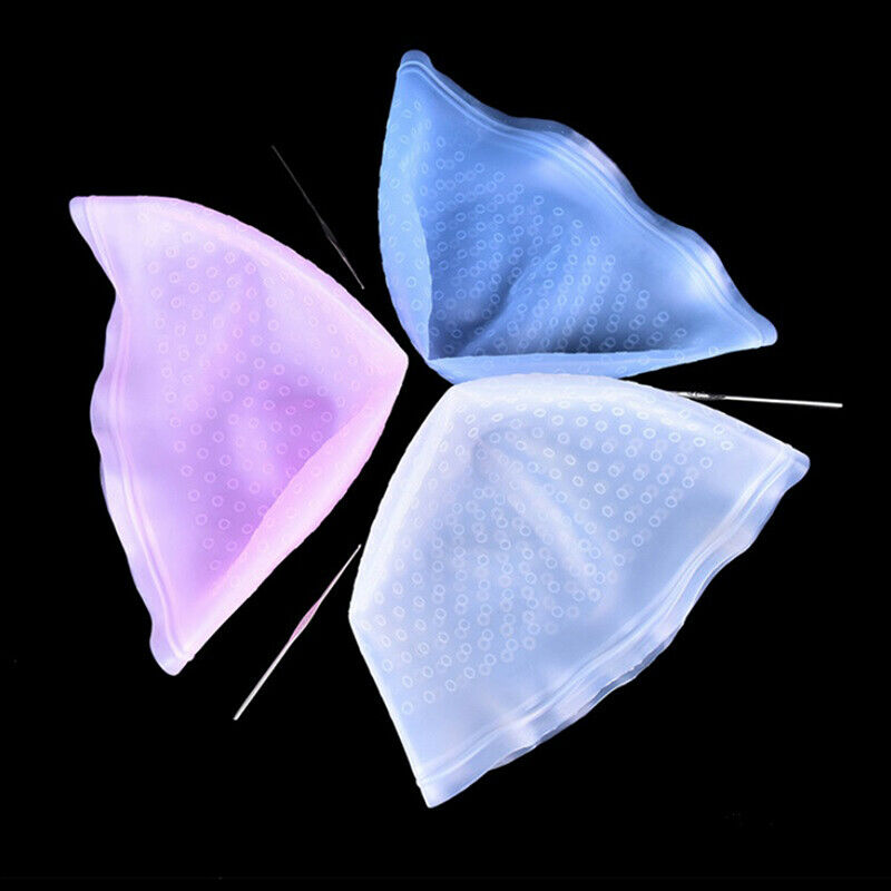 Pro Salon Dye Silicone Cap And Hook Hair Salon Highlighting Reusable Set