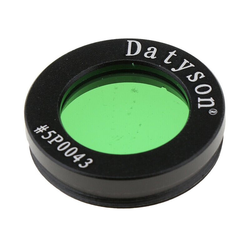 1.25inch Moon Planetary Filter, Green Glass Lens Transmission Cuts Glare & Light