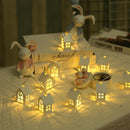 2m 10pcs Led Christmas Tree House Style Fairy Light Led String New Year gift 3C