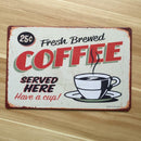 20x30cm Retro Metal Tin Sign COFFEE Wall Poster Cafe Pub Bar Home Decor 01