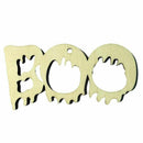 10pcs Wooden Halloween BOO Pendant Small Hangings Pendants Props for DIY Pa