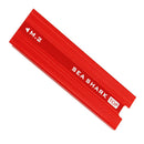 Aluminum Heatsink For PCIe NVMe M.2 NGFF SSD With Silicone Thermal Pad-Red