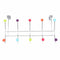 10 HOOK MULTI COLOUR OVER THE DOOR CLOTHES COAT HANGER RACK CHROME HANGERS Q8F9