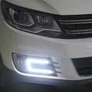 1PC U-Shaped 12V LED COB Car Auto DRL Driving Daytime Running Lamp Fog OZ