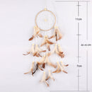 Coffee Dream Catcher Handmade Feathers Wall Car Hanging Decor Ornament
