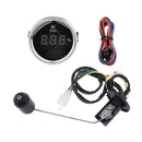 2" / 52mm 12V Car Boat Fuel Level Gauge Meter Black w/ Fuel Sensor Sender Kit