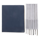 7 Pieces Assorted Shape Round and Flat Head Metal Wood Carving Set for DIY
