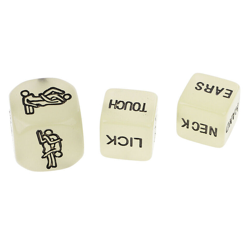 6 Pieces Funny and Romantic Role Playing Dice Game Set,Novelty Gift for